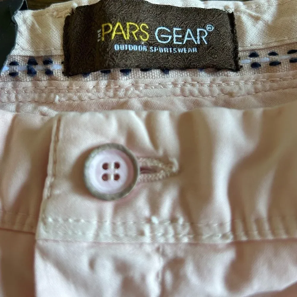 Pars Gear Men’s Pale Pink Slim Fit Chino Pants Size 34 New with tags